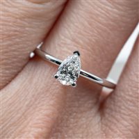 Fabriano - Piazza del Comune 25 - Ring Lux Gioielli Woman in White Gold Diamante 0.51 Ct ANL3556.051.Q.BI - ANL3556.051.Q.BI